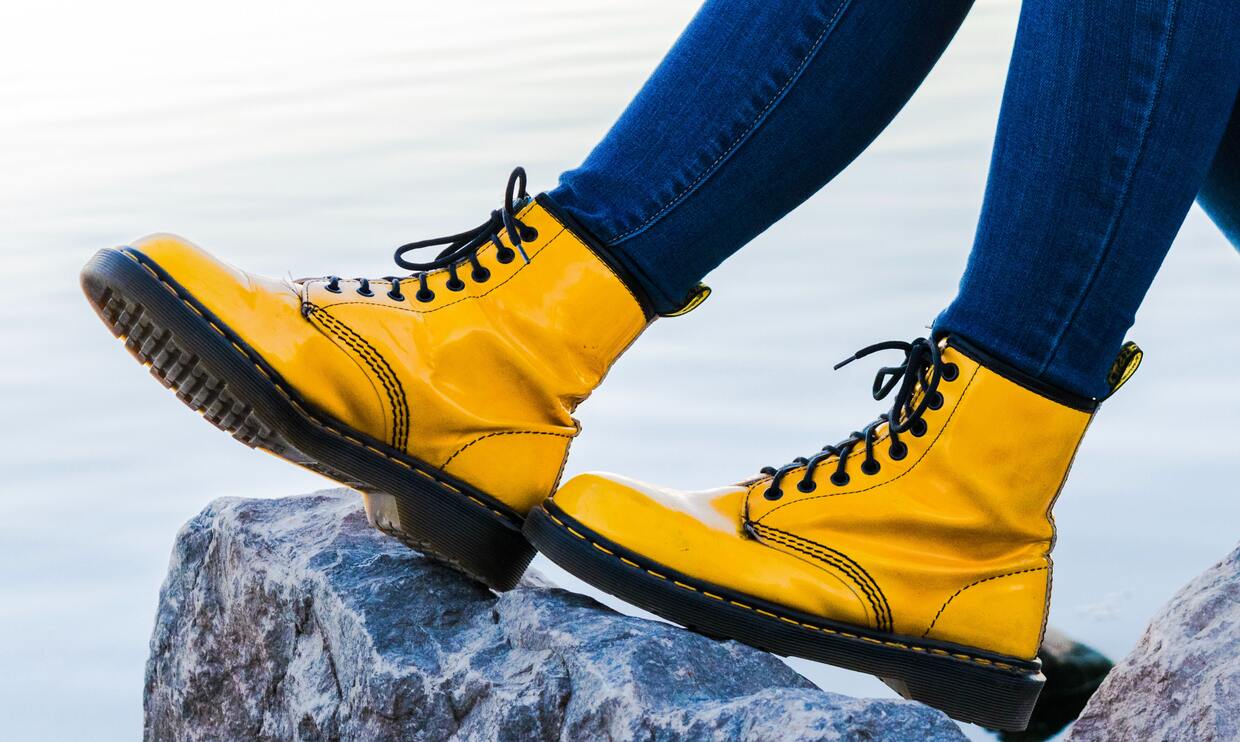 żółte buty workery damskie